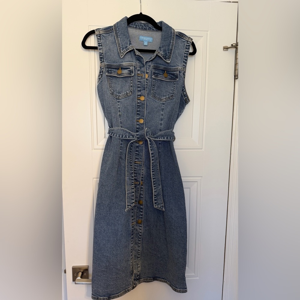 Draper James RSVP Blue Denim Midi Dress - Size Medium